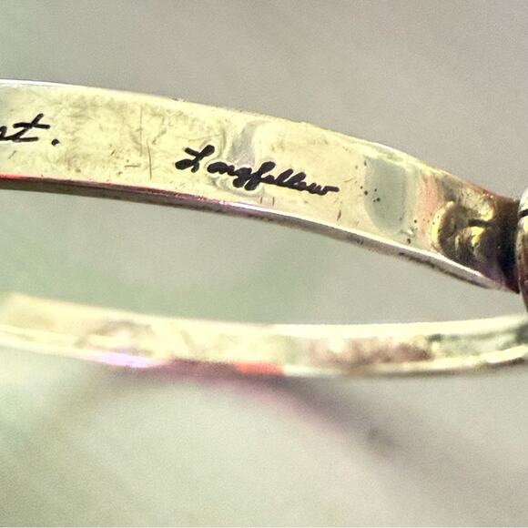 BB Becker 925 Sterling Silver Friends Inspirational Hook Bracelet - Picture 13 of 15